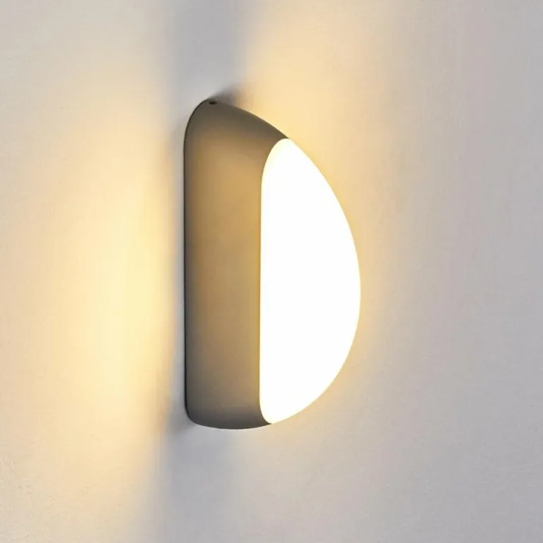 Applique murale d'extérieur Arvier LED Gris, 1 lumière