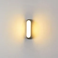 Applique murale d'extérieur Arvier LED Gris, 1 lumière