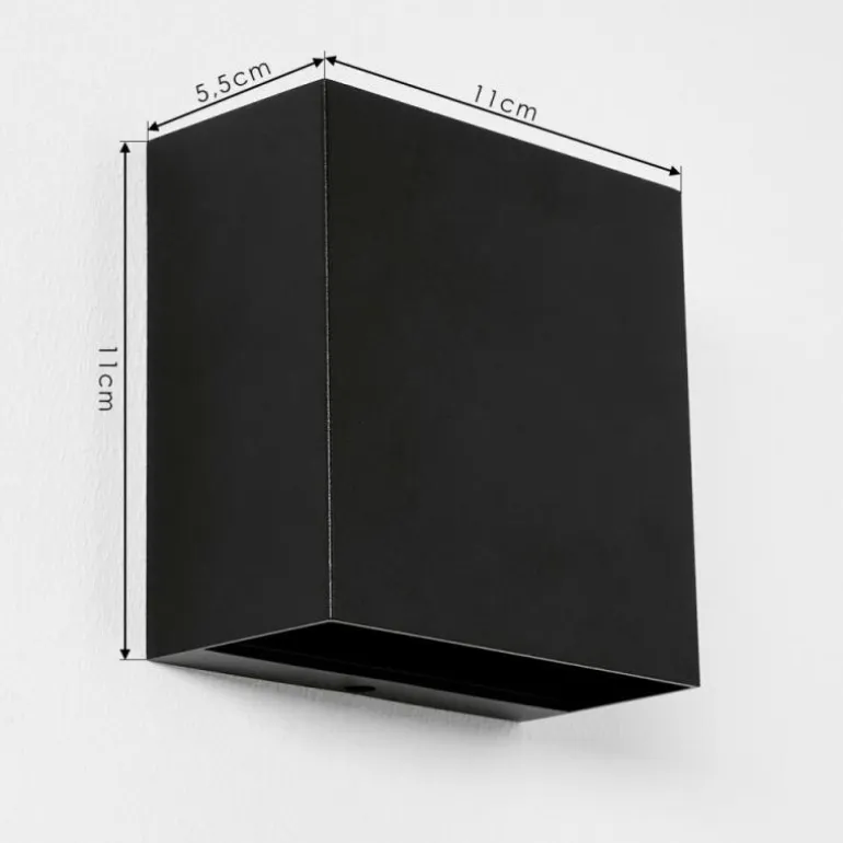 Applique murale d'extérieur Spidern LED Noir, 1 lumière