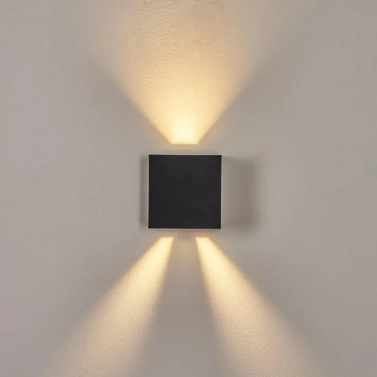 Applique murale d'extérieur Spidern LED Noir, 1 lumière
