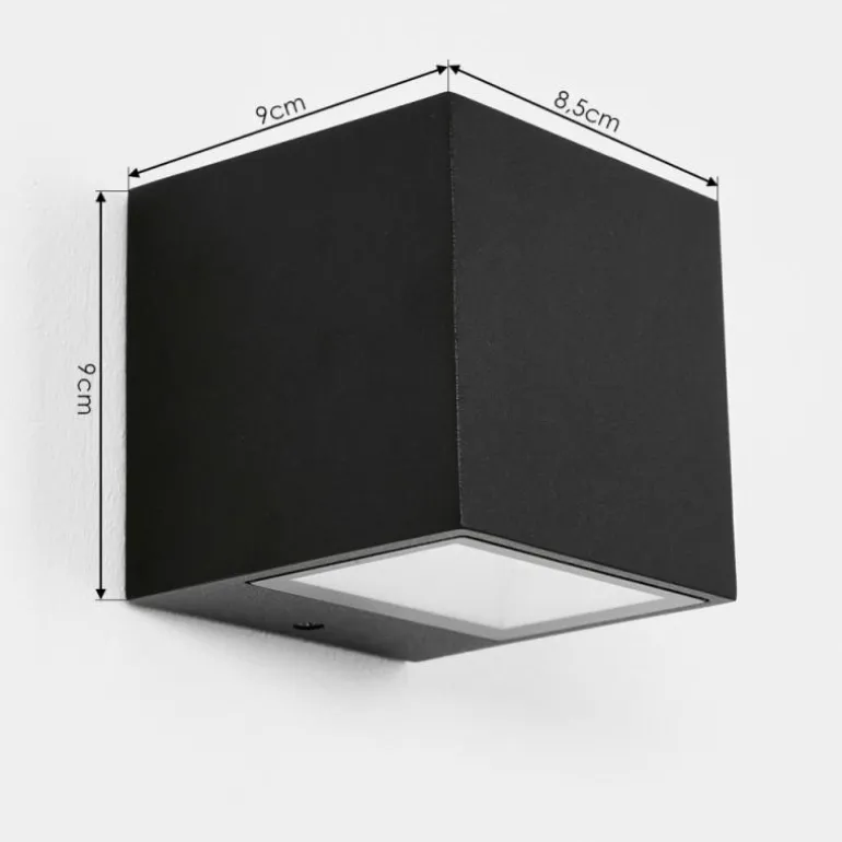 Applique murale d'extérieur Spidern LED Noir, 1 lumière