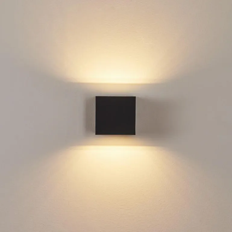 Applique murale d'extérieur Spidern LED Noir, 1 lumière