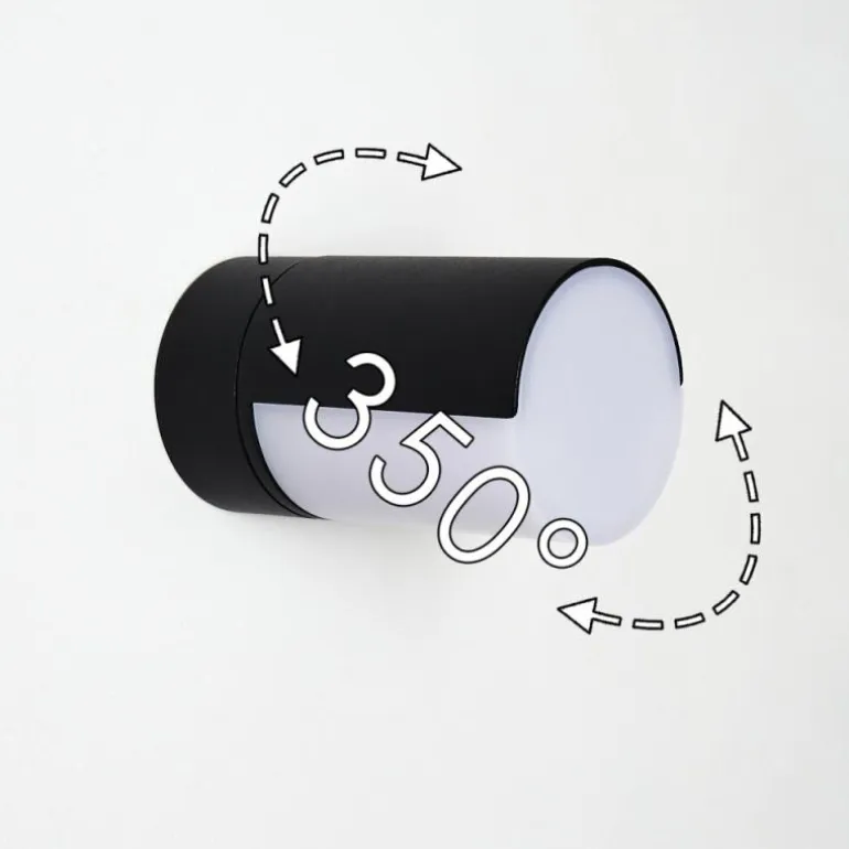 Applique murale d'extérieur Baulund LED Noir, 1 lumière