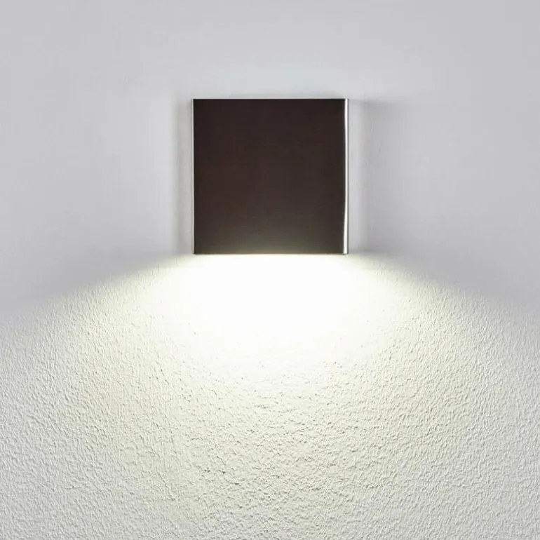 Applique murale d'extérieur Spidern LED Nickel mat, Blanc, 1 lumière