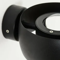 Applique murale d'extérieur Andersro LED Noir, 2 lumières