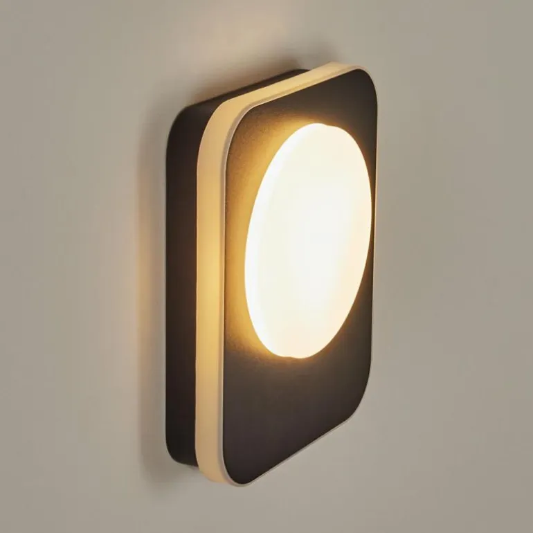 Applique murale d'extérieur Haga LED Noir, 1 lumière