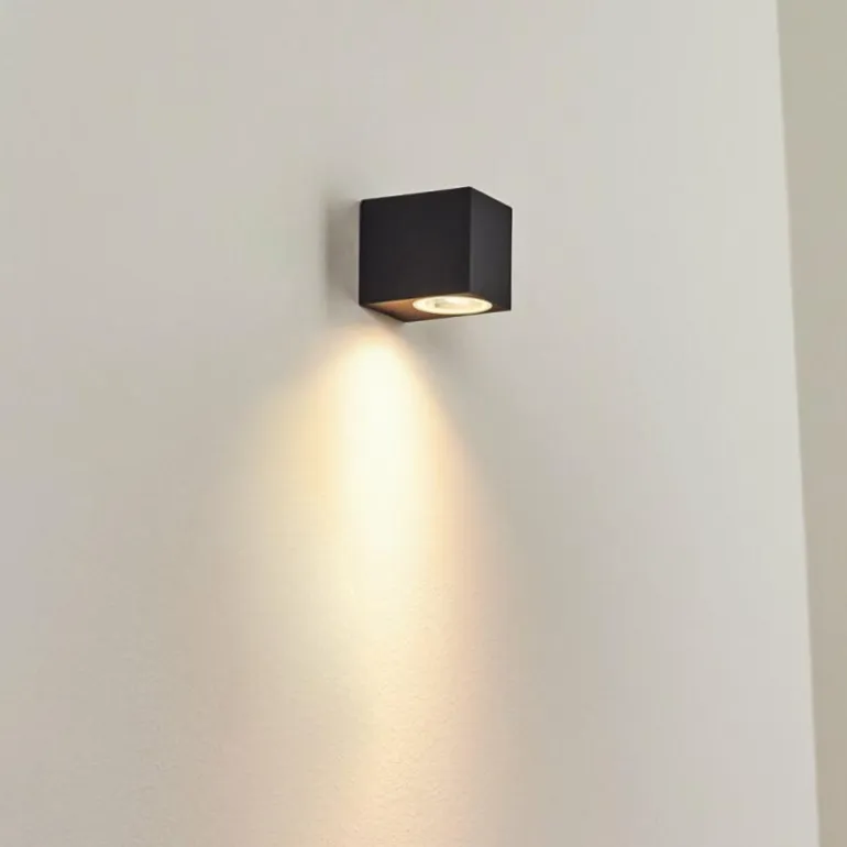 Applique murale d'extérieur Skaabu Noir, Blanc, 1 lumière
