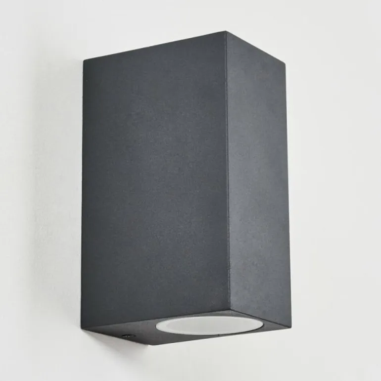 Applique murale d'extérieur Skaabu Noir, Blanc, 2 lumières