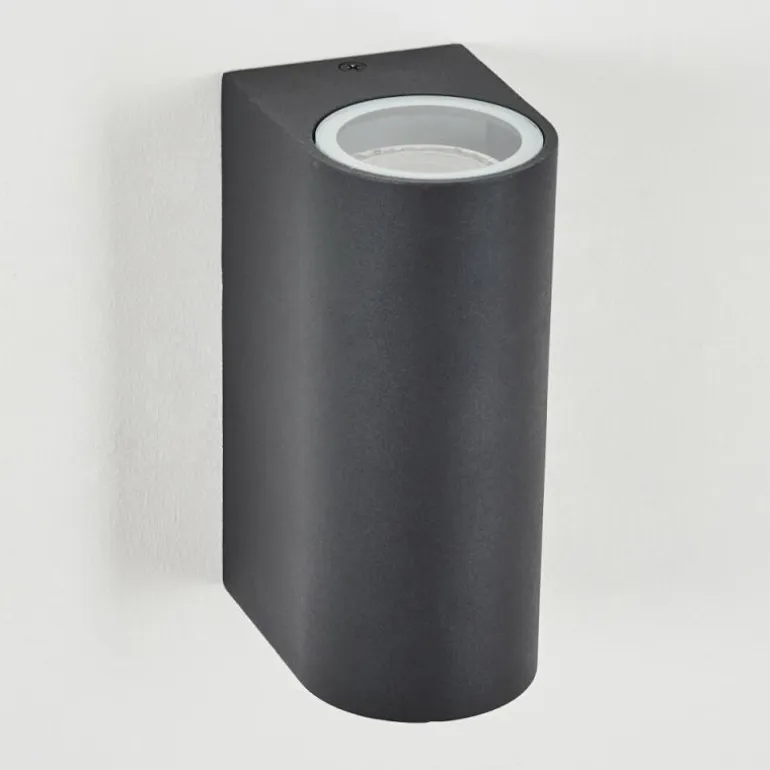 Applique murale d'extérieur Skaabu Noir, Blanc, 2 lumières