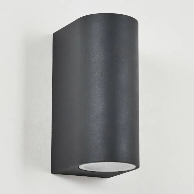Applique murale d'extérieur Skaabu Noir, Blanc, 2 lumières