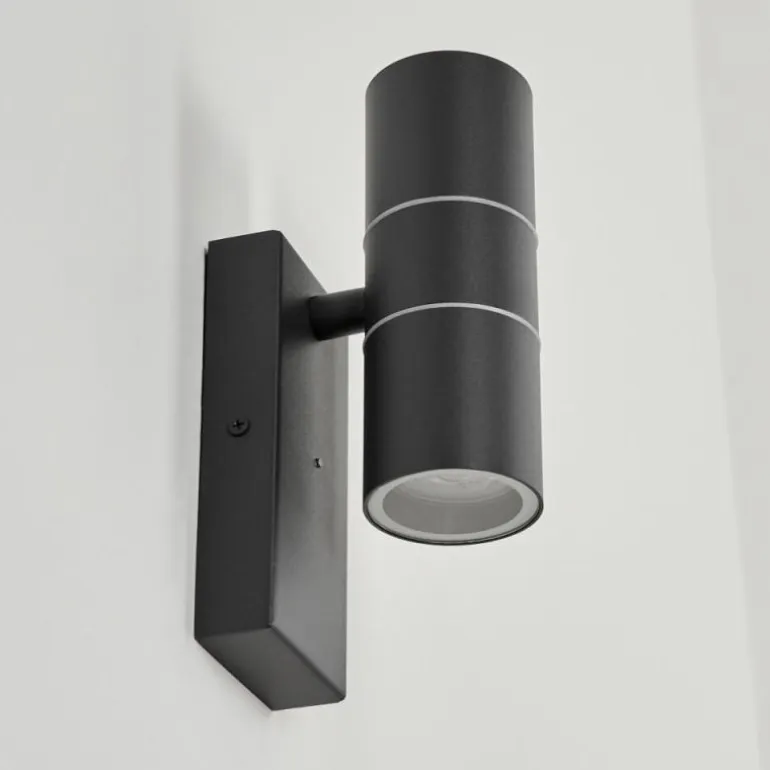 Applique murale d'extérieur Simola Anthracite, 2 lumières