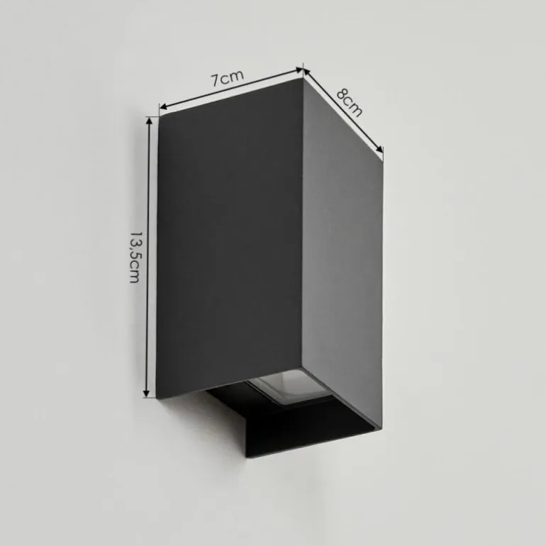 Applique murale d'extérieur Anobra LED Anthracite, 1 lumière