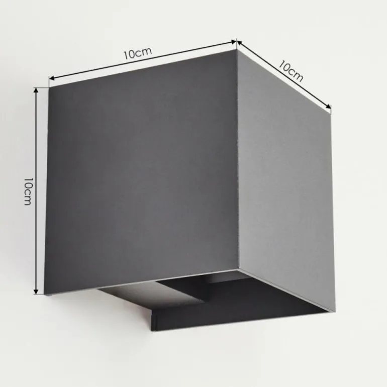 Applique murale d'extérieur Anobra LED Anthracite, Blanc, 1 lumière