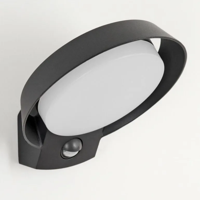 Applique murale d'extérieur Kelo LED Anthracite, 1 lumière, Détecteur de mouvement