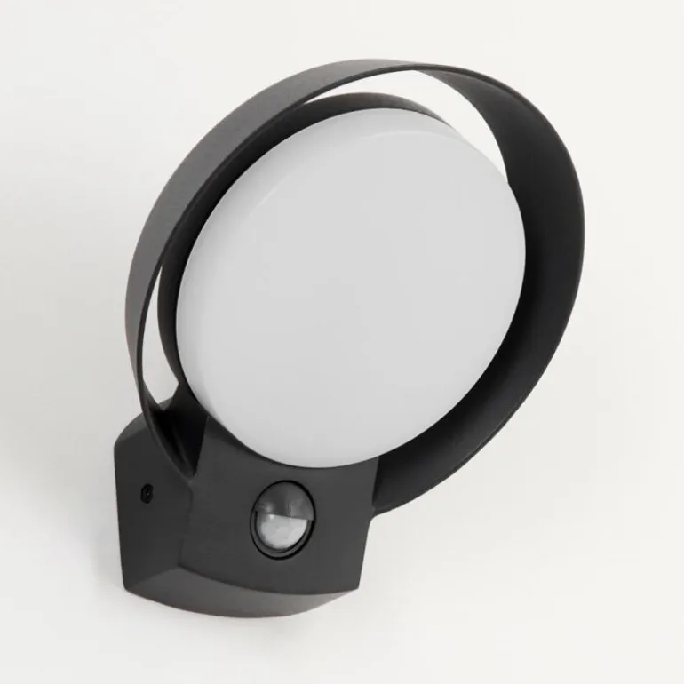 Applique murale d'extérieur Kelo LED Anthracite, 1 lumière, Détecteur de mouvement