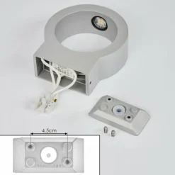 Applique murale d'extérieur Azervadinha LED Argenté, 1 lumière