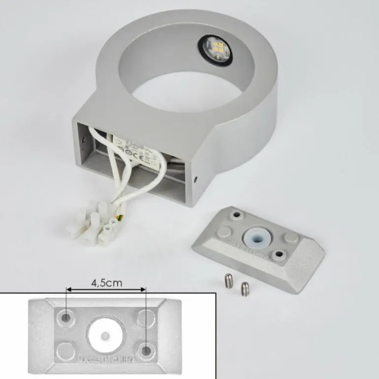 Applique murale d'extérieur Azervadinha LED Argenté, 1 lumière