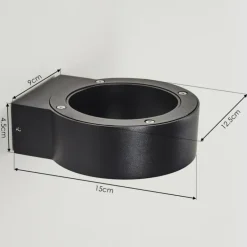 Applique murale d'extérieur Azervadinha LED Noir, 1 lumière