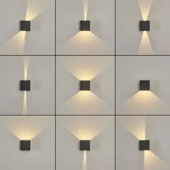 Applique murale d'extérieur Hoods LED Anthracite, 2 lumières