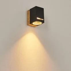 Applique murale d'extérieur Auchac Couleur bois, Écru, 1 lumière