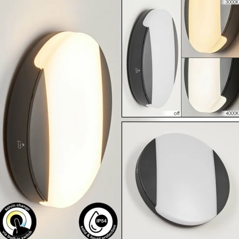 Applique murale d'extérieur Joserand LED Anthracite, 1 lumière