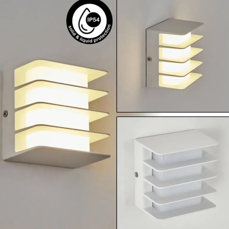 Applique murale d'extérieur Guichard LED Blanc, 1 lumière