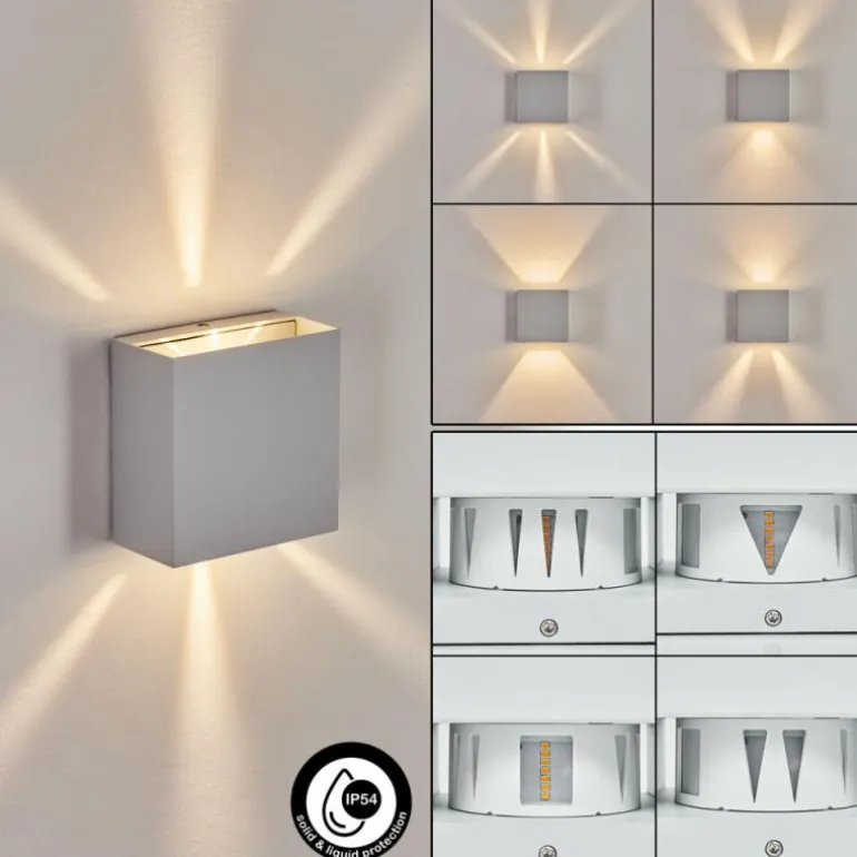 Applique murale d'extérieur Spidern LED Blanc, 1 lumière