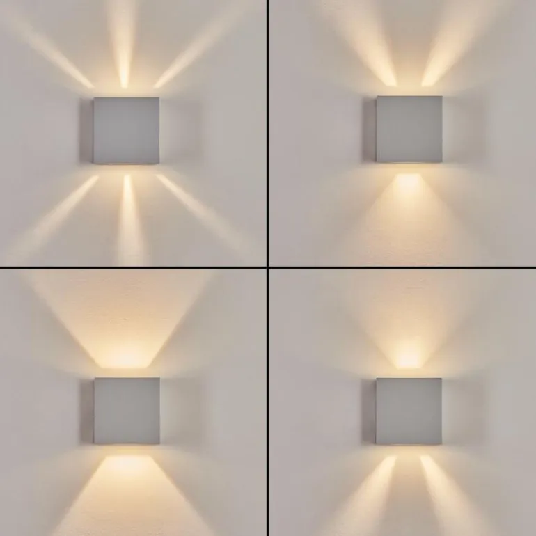 Applique murale d'extérieur Spidern LED Blanc, 1 lumière
