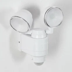 Applique murale d'extérieur Anyarhwi LED Blanc, 2 lumières, Détecteur de mouvement