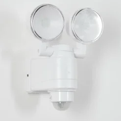 Applique murale d'extérieur Anyarhwi LED Blanc, 2 lumières, Détecteur de mouvement