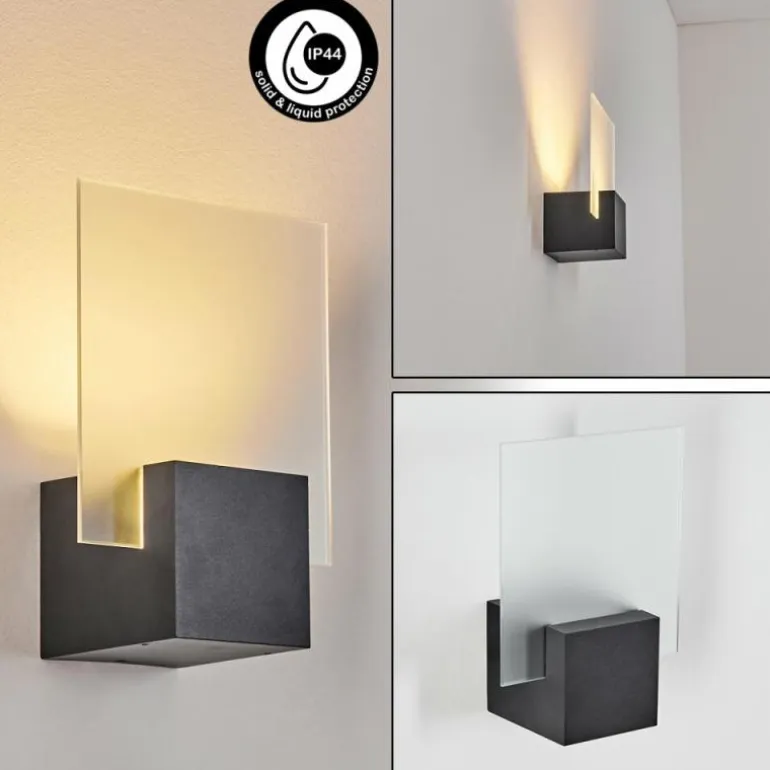 Applique murale d'extérieur Aasbo LED Noir, 1 lumière