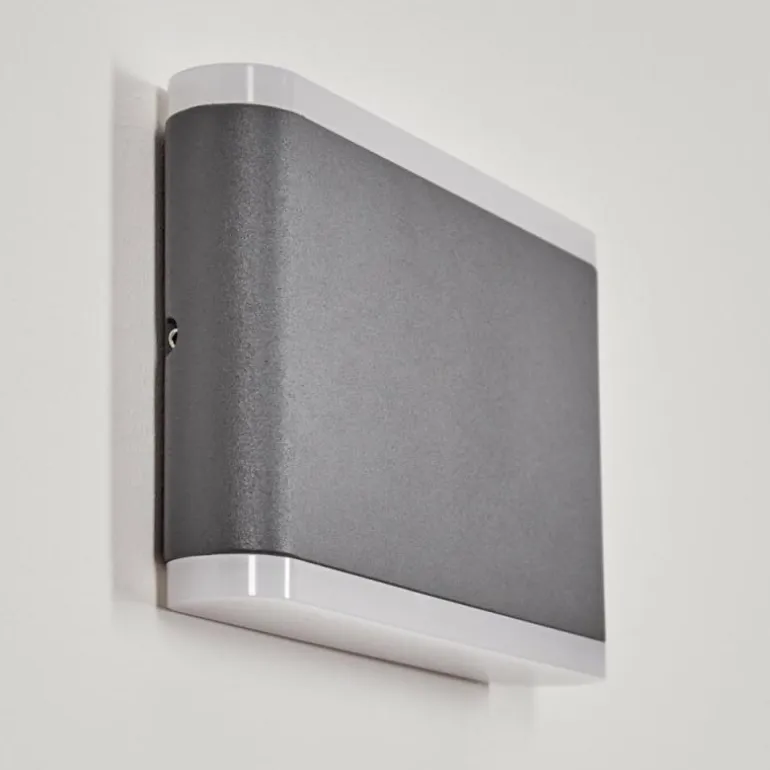 Applique murale d'extérieur Grude LED Anthracite, 2 lumières