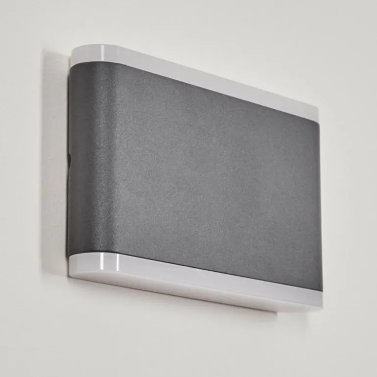 Applique murale d'extérieur Grude LED Anthracite, 2 lumières