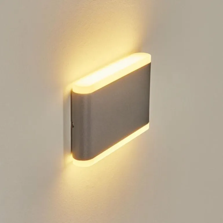 Applique murale d'extérieur Grude LED Anthracite, 2 lumières