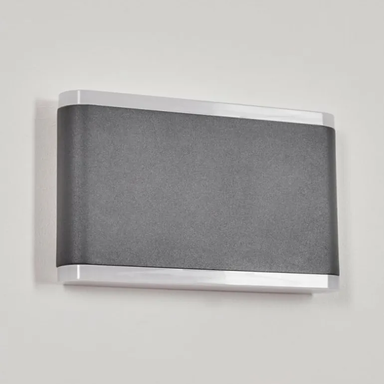 Applique murale d'extérieur Grude LED Anthracite, 2 lumières