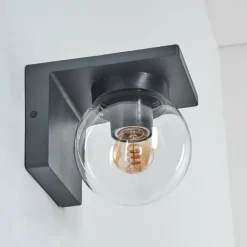 Applique murale d'extérieur Aquin Anthracite, 1 lumière