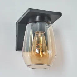 Applique murale d'extérieur Aquin Anthracite, 1 lumière