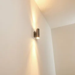 Applique murale d'extérieur Malaga Acier inoxydable, 2 lumières