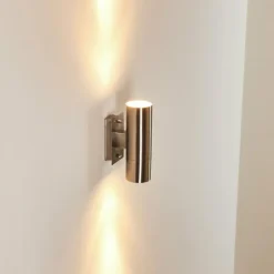 Applique murale d'extérieur Malaga Acier inoxydable, 2 lumières