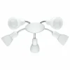 Applique murale Eglo Dakar 6 LED Chrome, Blanc, 5 lumières