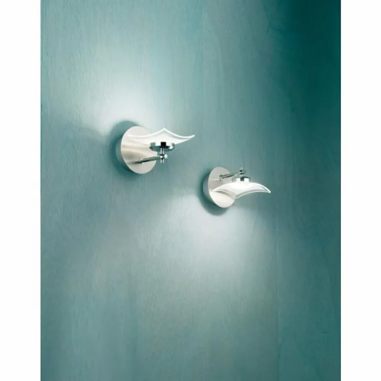 Applique murale Fabas Luce Desus LED Nickel mat, 1 lumière
