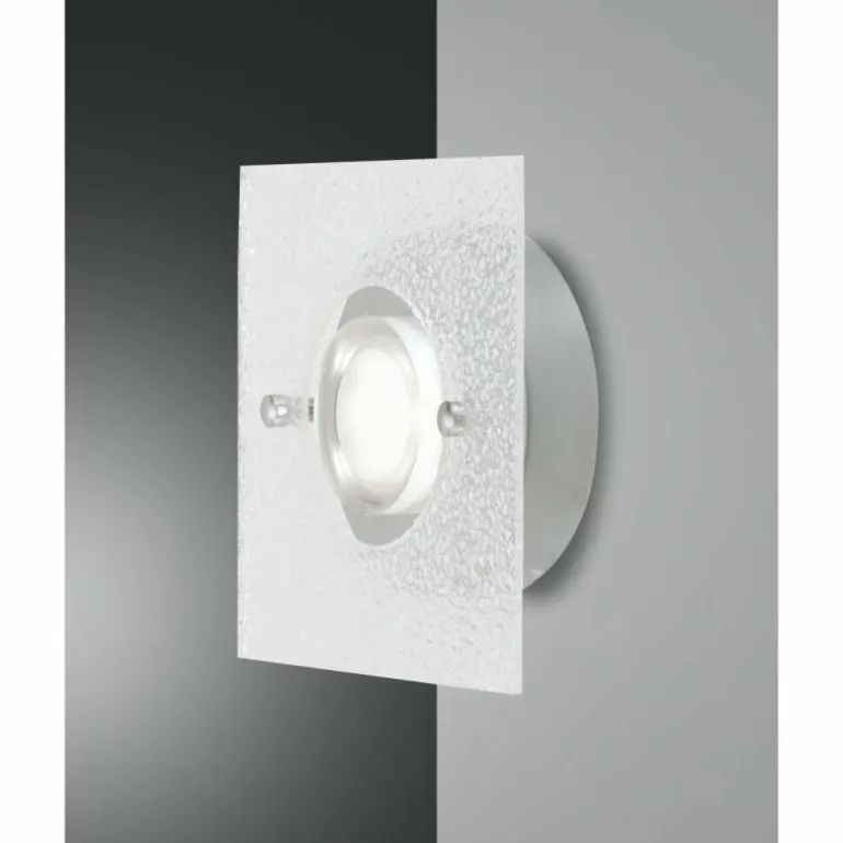 Applique murale Fabas Luce Bali LED Argenté, 1 lumière