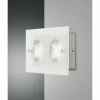 Applique murale Fabas Luce Bali LED Argenté, 2 lumières