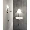 Applique murale Fabas Luce Goodnight LED Blanc, 1 lumière