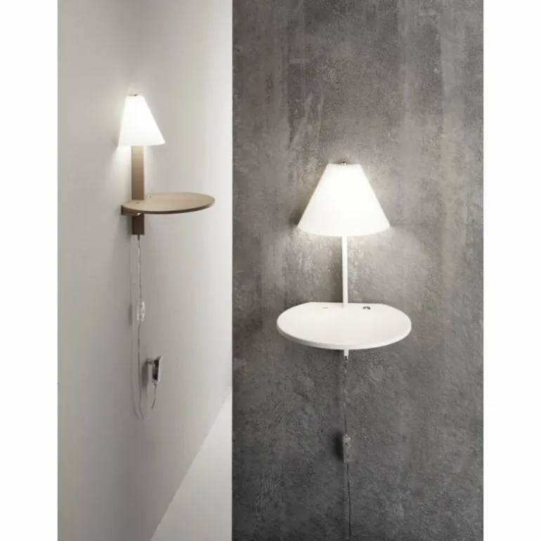 Applique murale Fabas Luce Goodnight LED Blanc, 1 lumière