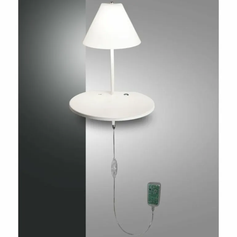 Applique murale Fabas Luce Goodnight LED Blanc, 1 lumière