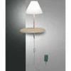 Applique murale Fabas Luce Goodnight LED Gris, 1 lumière