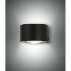Applique murale Fabas Luce Lao LED Noir, 2 lumières