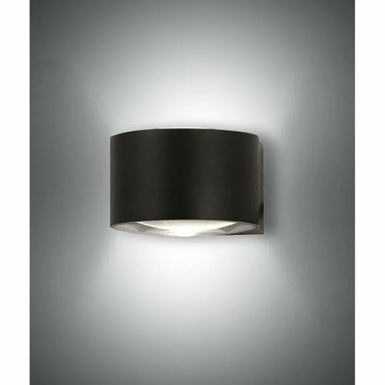 Applique murale Fabas Luce Lao LED Noir, 2 lumières