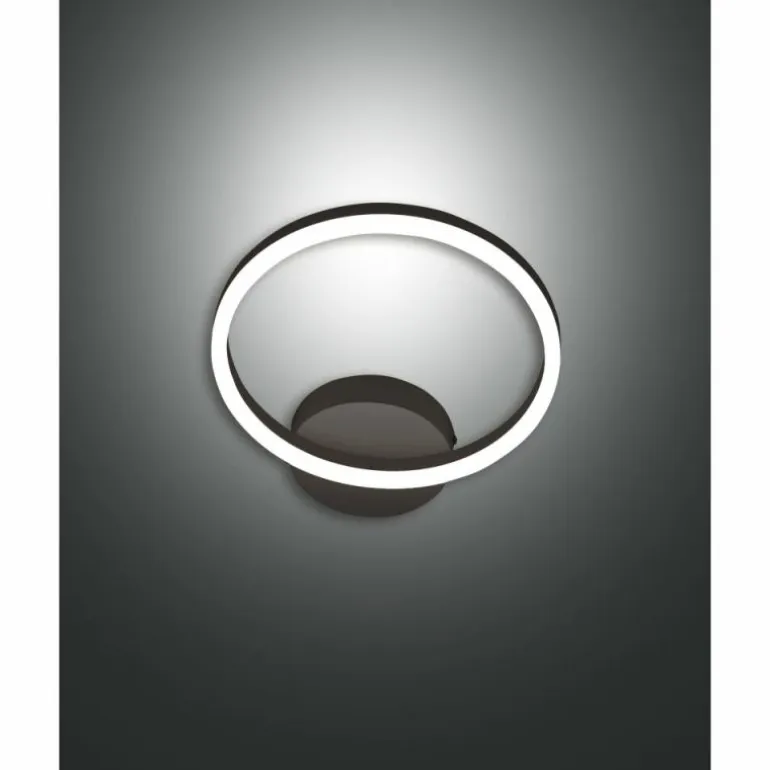 Applique murale Fabas Luce Giotto LED Noir, 1 lumière